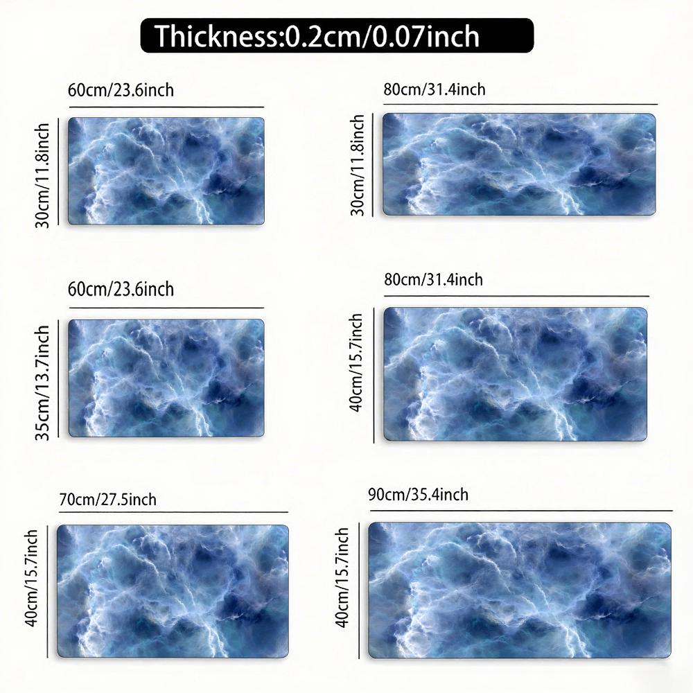 Abstract Starry Sky Art Mouse Pad Large Rubber Anti-slip PC Desk Accessories Mousepad for Office & Gamer Keyboard Mats Decor Mat