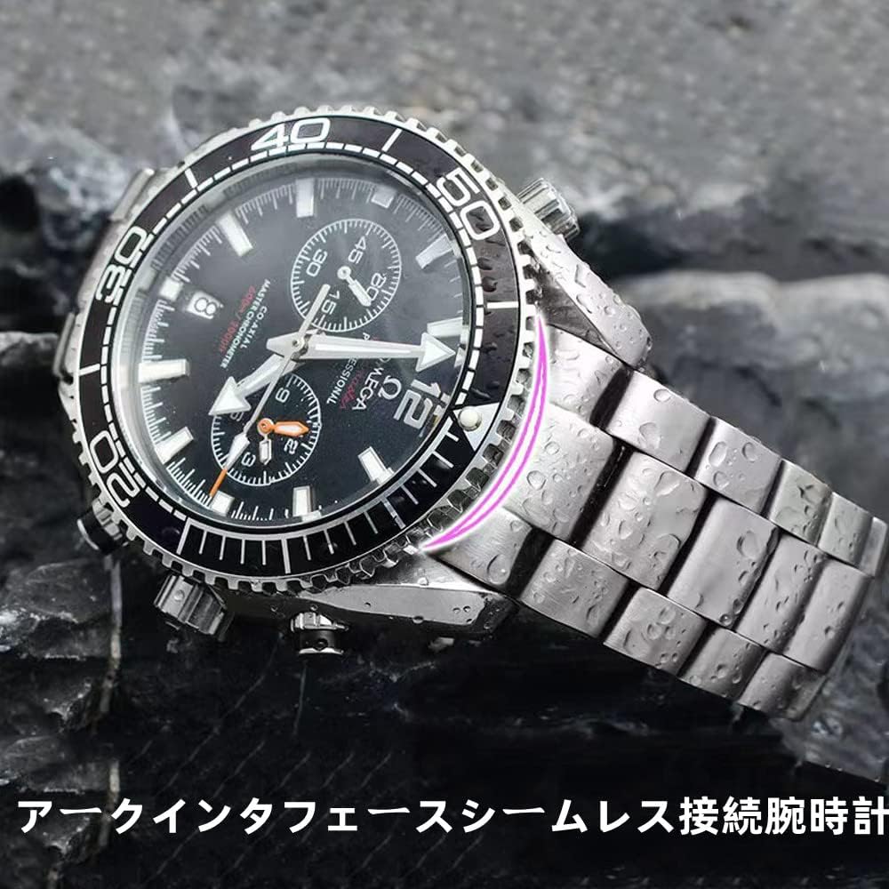 [Nywing] Watch Strap Omega Belt 20mm 22mm Seamaster Watch Band Omega Belt Metal Strap Stainless S...