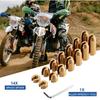 JiiinMiiin 14 Pack Brass Motorcycle Reusable Wheel Spoke Balance Weights Refill Kits Compatible With Super Motor, Dual Sport, Metric Cruisers,
