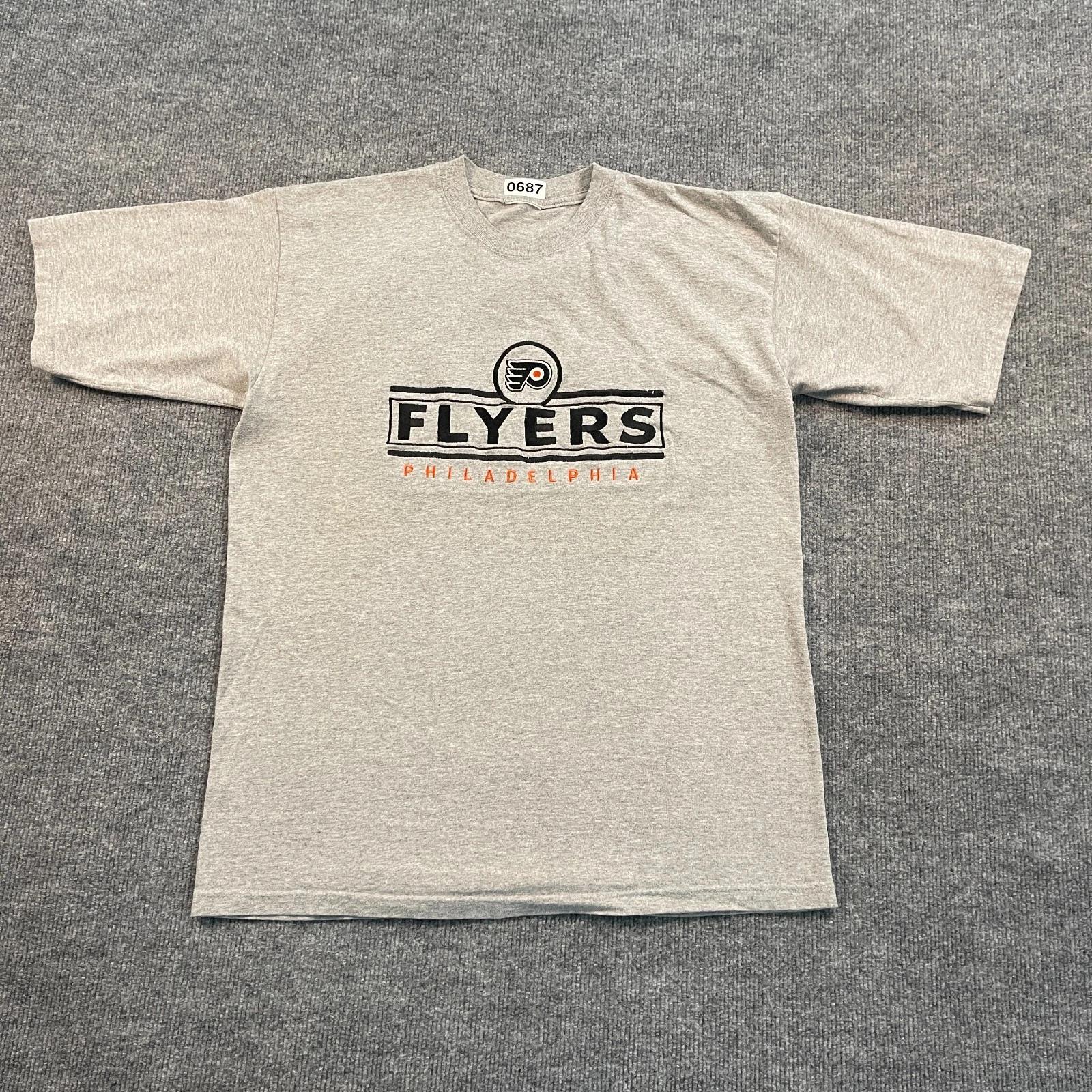 Vintage 90s NHL Philadelphia Flyers Shirt Large 21x26 Gray 4XL
