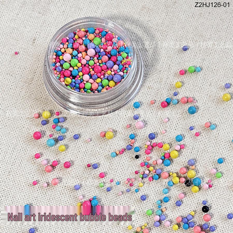 

Dopamine Macaron Polka Dot Nail Charms: Colorful Mixed-Size DIY Decorations Pack