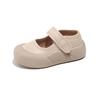 Children's Mary Jane leather shoes 2025 spring and summer new boys and girls foreign style little white board shoes ugly cute big head single shoes