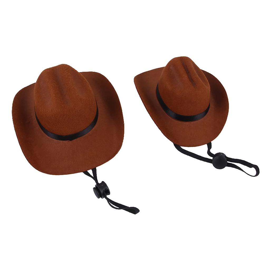 Western Style Pet Cowboy Hat Adjustable Size Durable Material Suitable for Small Medium Large Dogs and Cats Outdoor Use