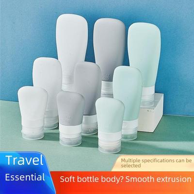 Ensemble de bouteilles de voyage en silicone anti-fuite pour shampoing et gel douche