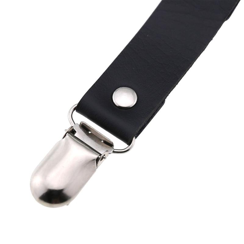 Bat-Shaped Leather Garters For Thigh High Socks Stocking Suspender Belt Thigh Ring Goth Leather Garter Belt