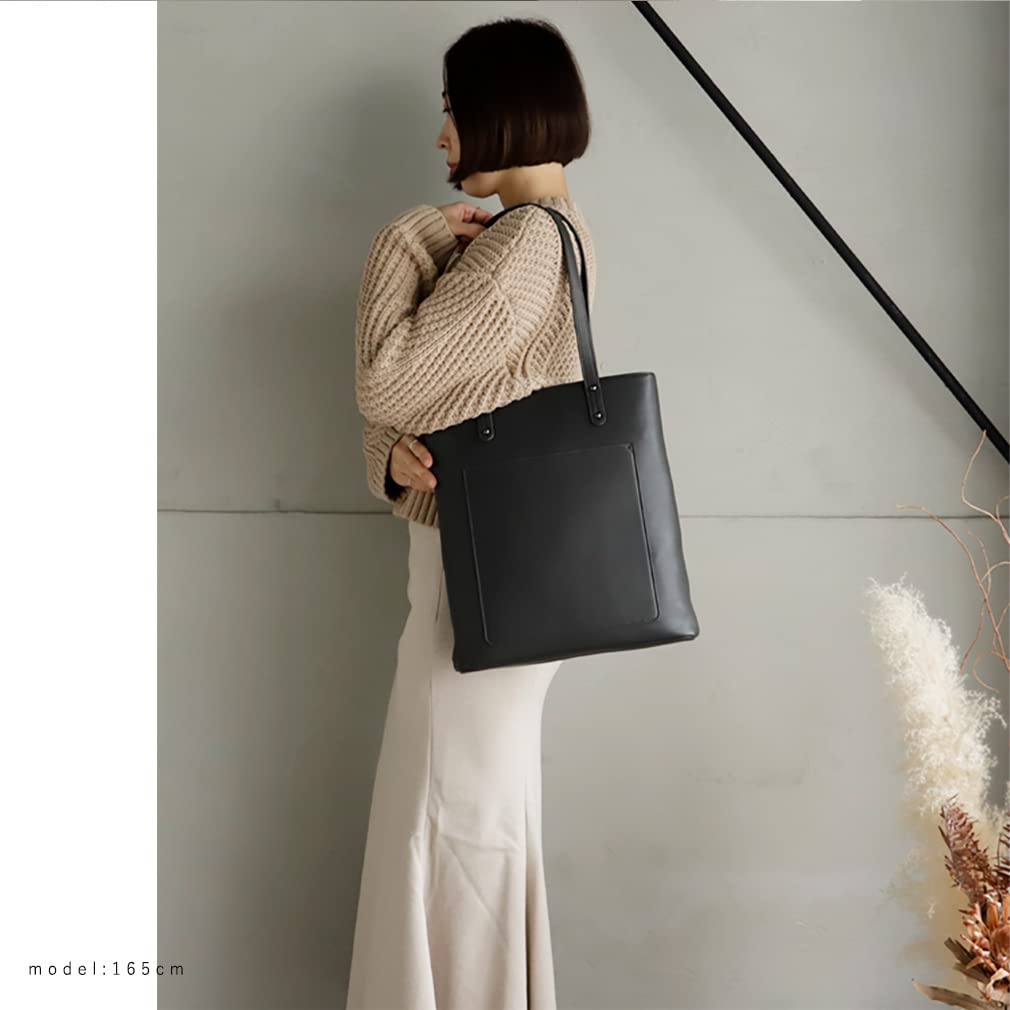 VITAFELICE Long Handle Business Tote Bag Women's (inb-10008p) (Dark Gray)