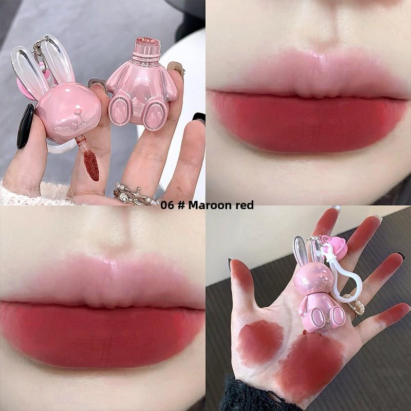 Pink Rabbit Velvet Mist Lip Cream Silky Smooth Lip Color 6 Elegant Shades Long-Lasting Hydrating Lipstick