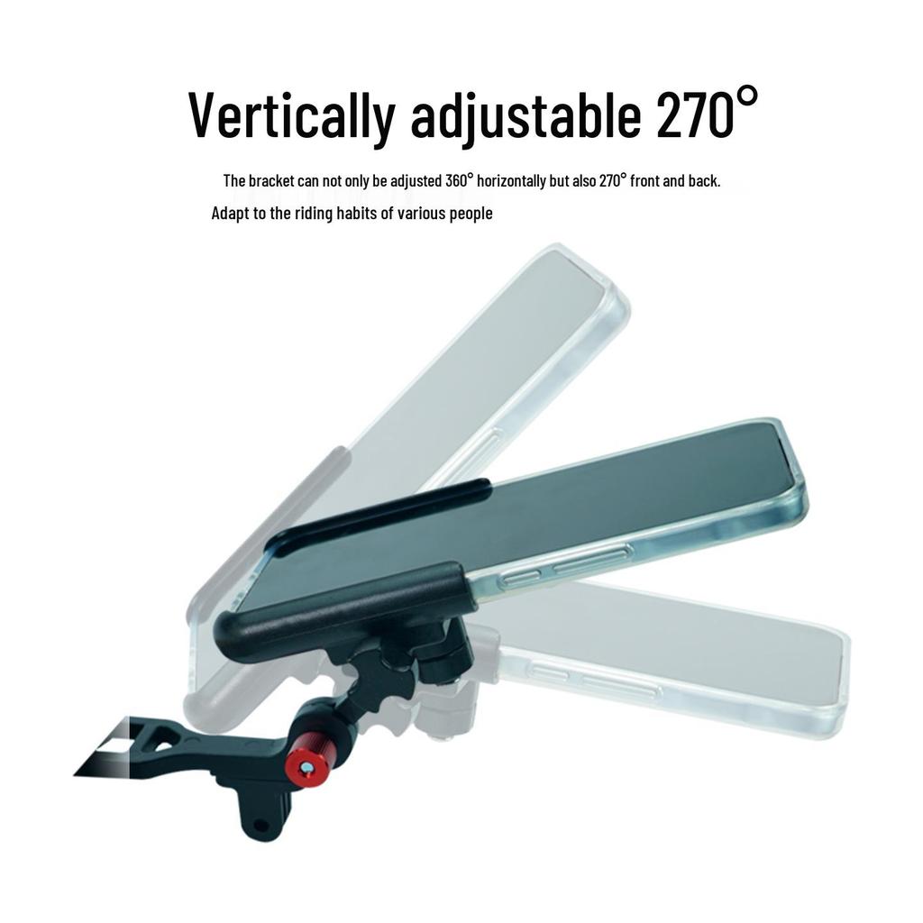 QUICKLOCK Multi-Functional Bike Mount: Phone Holder, Computer Stand, and Camera Arm in Aluminum Alloy