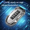 for Nissan Heavy Key Fob Cover with Keychain Zinc Alloy Metal Key Fob Case Compatible with Altima Armada Maxima Murano Sentra Rogue Pathfinder (Round