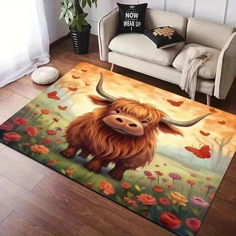 1PC Chicken Pattern Kitchen Rugs Non-Slip Home Door Mats Pop Design Bathroom Rugs Bath Mat Carpet for Home Sink Laundry Decor