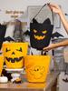 Children's Handheld Halloween Pumpkin Candy Basket for Trick-or-Treating and Decoration