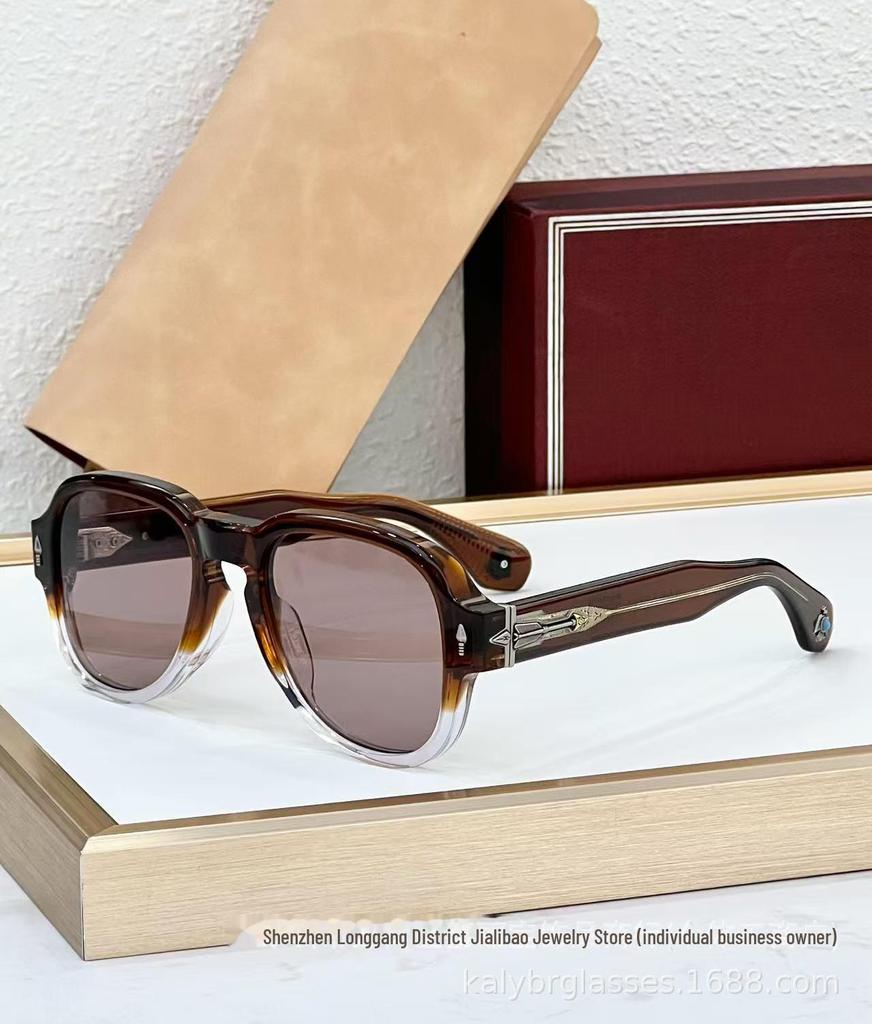 JACQ JMM High-End Retro Turquoise Frog Mirror Zonnebril van REDCLOUD