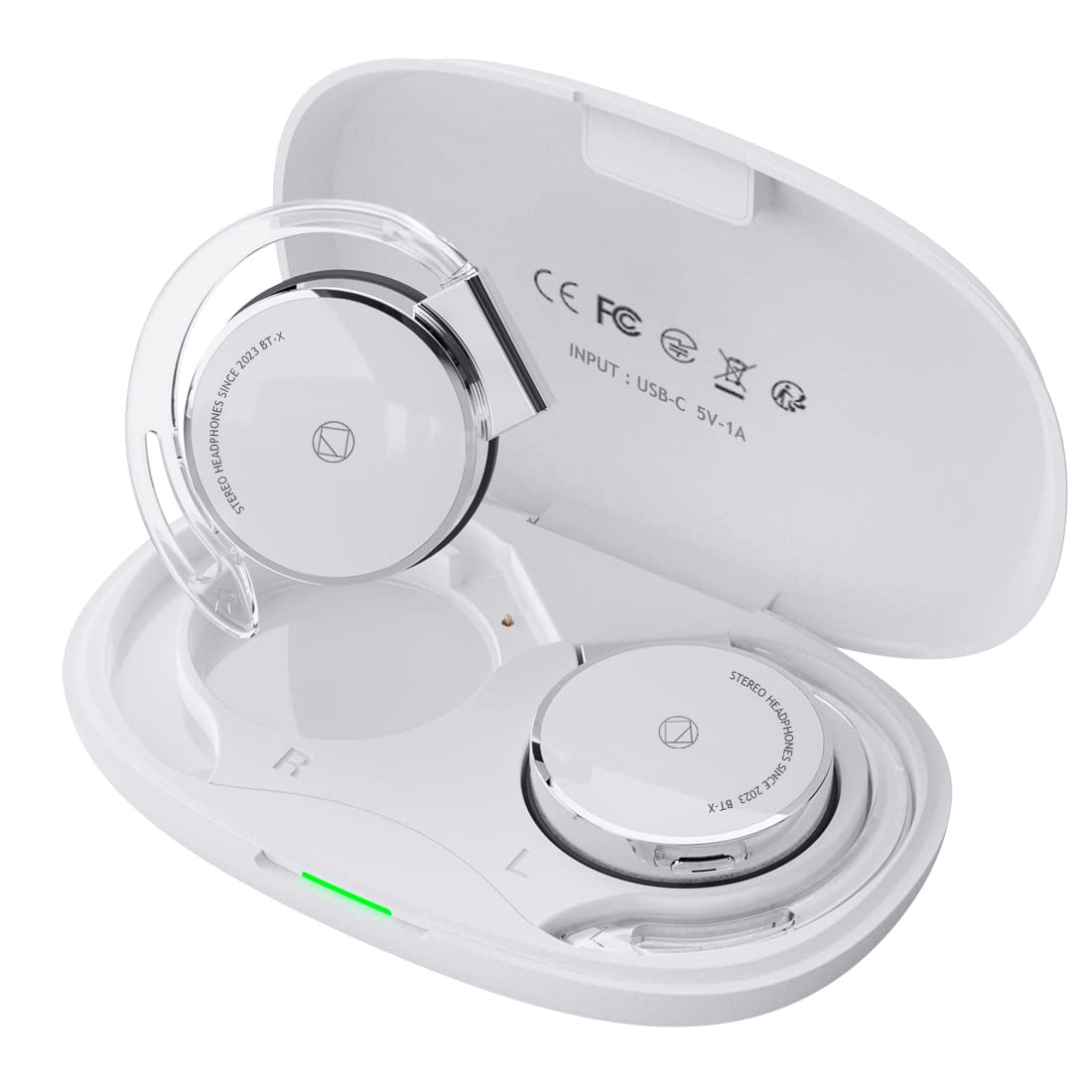 

Bluetooth Wireless Painless Wear for Earbuds with Four Bluetooth Automatic Compact and Lightweight 5.3 Earbuds, On-Ear Open-Back Headphones, Sports,
