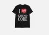 DR ACULA I HEART GRINDCORE Deathcore Metal Grindcore Band T-Shirt