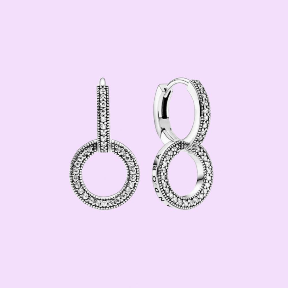 Sterling Silber Herzförmiger Stecker Ohrring für Damen Geburtstags Schmuckgeschenke Mit Stoffbeutel