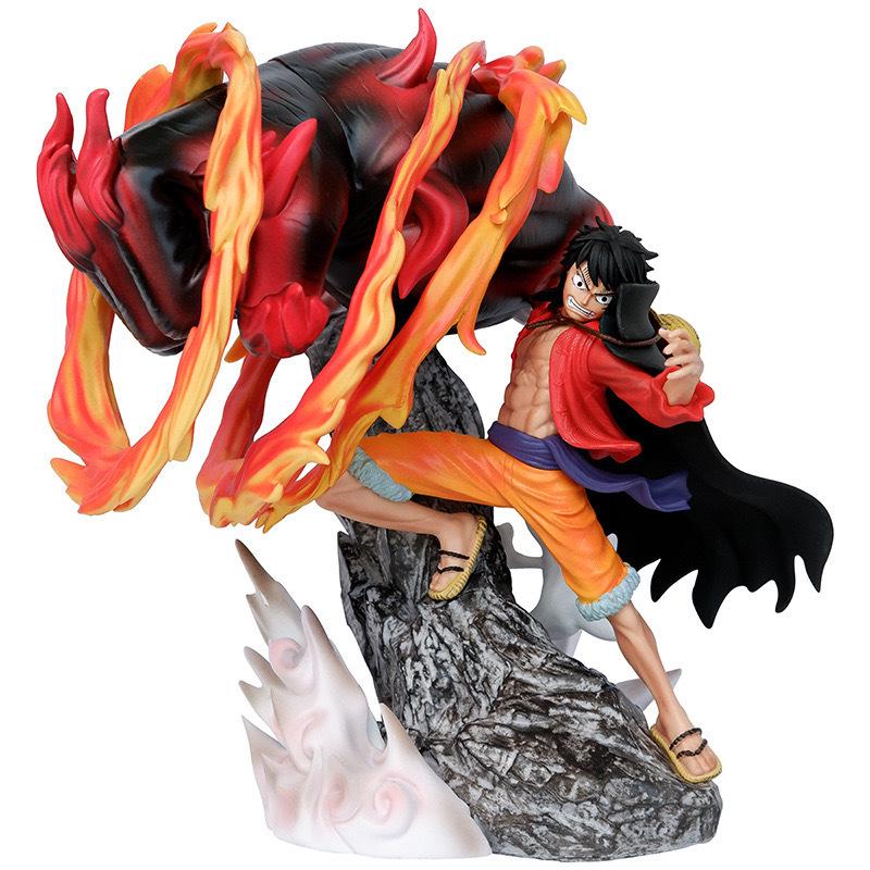 One Piece Luffy Onigashima Hellfire Figure Model Ornament