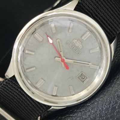 OROLOGIO DA UOMO AUTOMATICO VINTAGE ORIENT JAPAN 46941 QUADRANTE ORIGINALE a703304-1