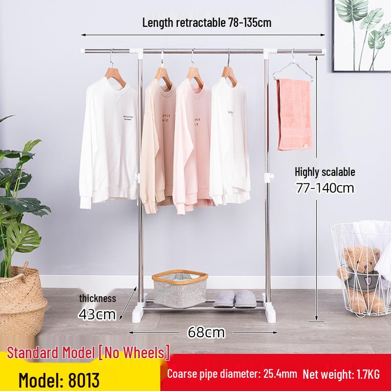 Vertical Stainless Steel Clothes Drying Rack for Balcony and Indoor Use