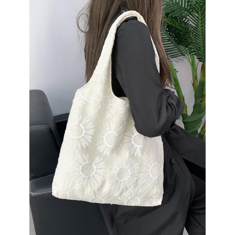 

Студенческая одноплечевая сумка большой вместимости Женская сумка под мышкой Сумка для поездок на работу Холщовая сумка Сумка-тоут