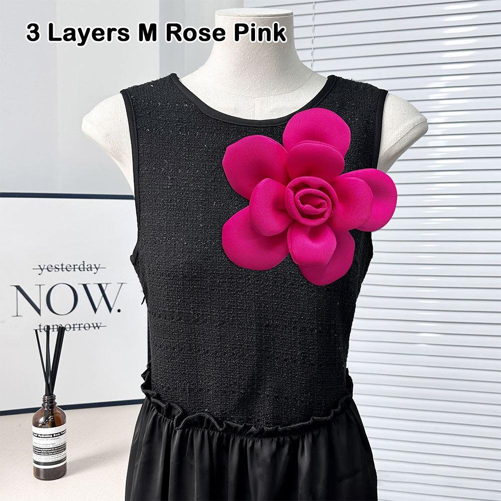 Fashion 3D Chest Flower Large Size DIY Brooch Accessories Exquisite Removable Dress Decoration Wedding Dress Clothes Decoration