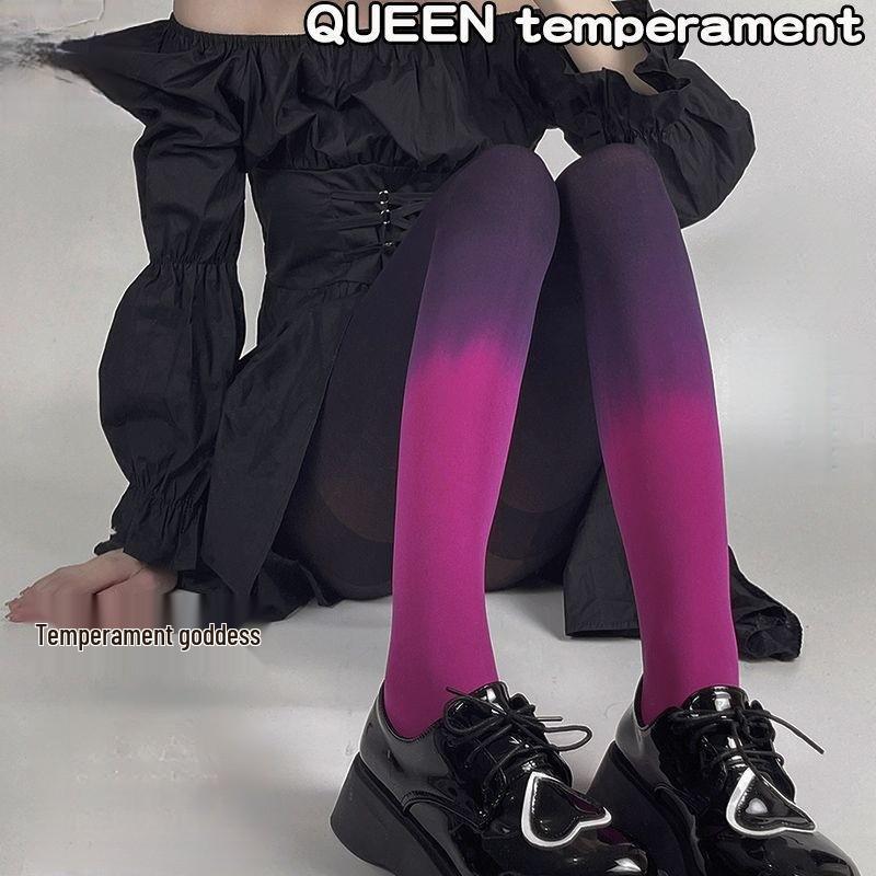 Gradient Candy Color Slimming Pantyhose - Trendy Summer Stockings for a Flattering Look