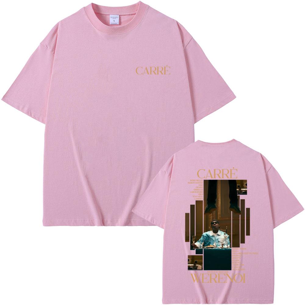 Rapper WeRenoi Carré Album Graphic Tshirt Men Women Hip Hop Fashion Pop Music Short Sleeve Tshirts Male Casual Vintage T Shirt