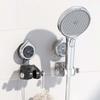 Removable Shower Head Holder with Suction Cup Design Adjustable 70° Downwards Easy Install for Bathroom Tile or Glass
