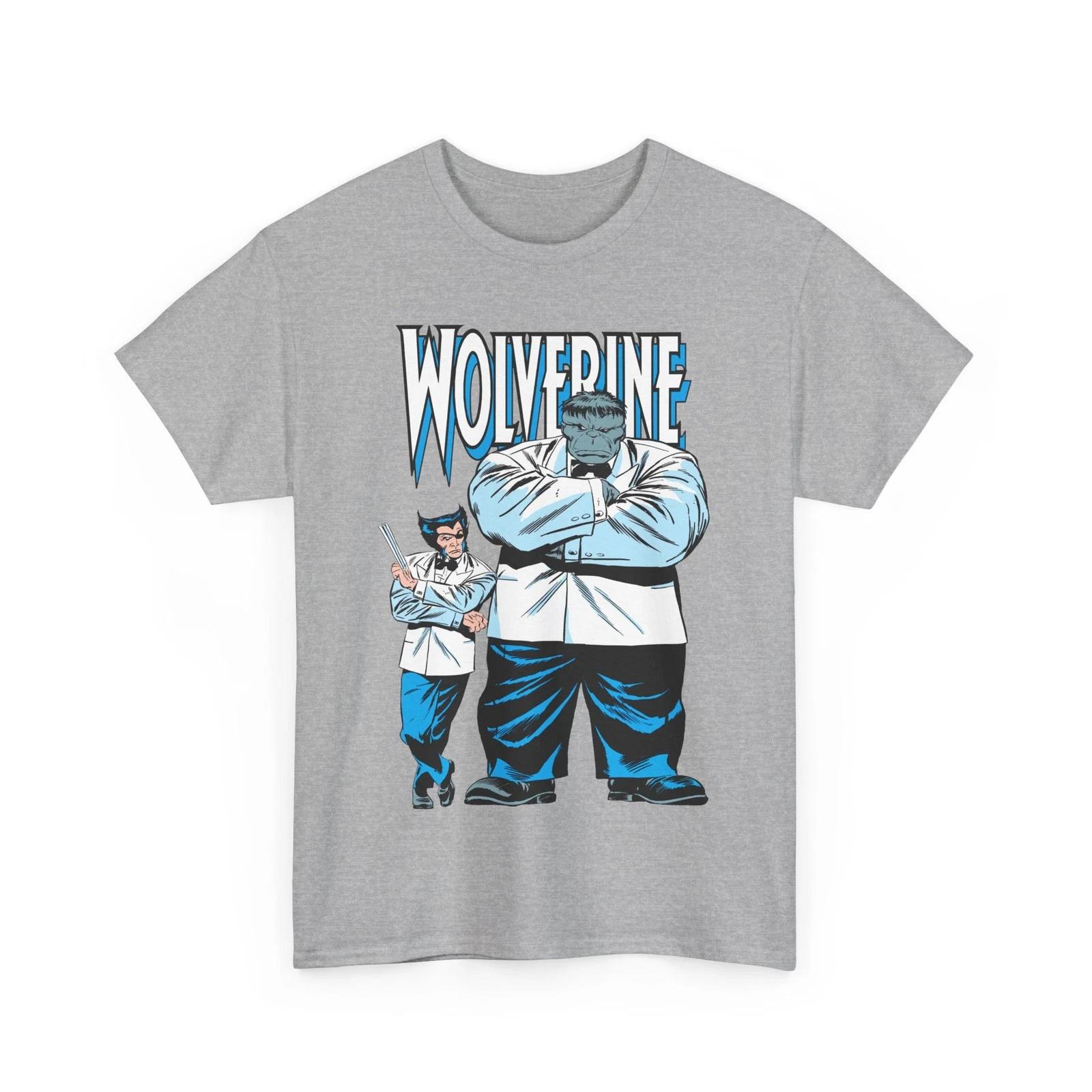 Wolverine & Hulk T-Shirt - Patch & Joe Fix-It - John Buscema Art - Marvel Comics M