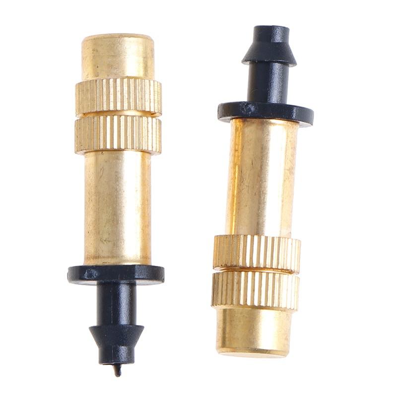 Brass Garden Misting Nozzle Adjustable Water Sprinkler Head for Greenhouse, Plant Wall, Cooling, Irrigation System