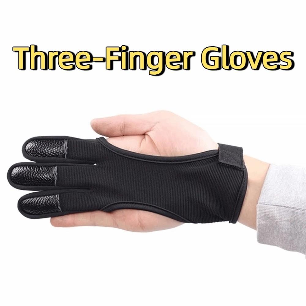 Breathable Recurve Bow Gloves Non-Slip Shooting Protective Gloves  Teenagers Use