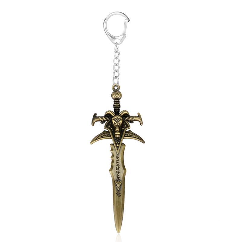 Anime Game Keychain: Sword of Destruction & Sword of Omen - Creative Weapon Model