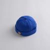 Retro cor sólida bebê docker boné primavera verão algodão macio gorro sem aba para menina menino crianças senhorio bonés bonnet