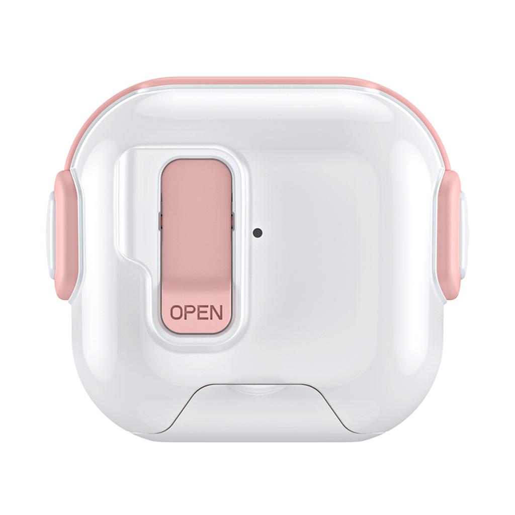 For AirPods 4 Case with Phone Stand Function TPU PC TWS Earbuds Protective Cover