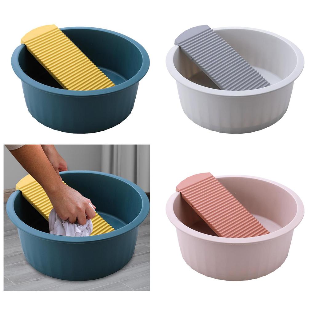 Laundry Basin Laundry Hand Washing Board for Clothes Convenient and Compact,