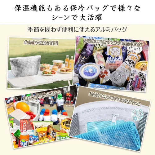 Mini Insulated Lunch Bag, Compact, High-Ice Retention, with Ice Pack Pocket, Foldable (1 Bag)