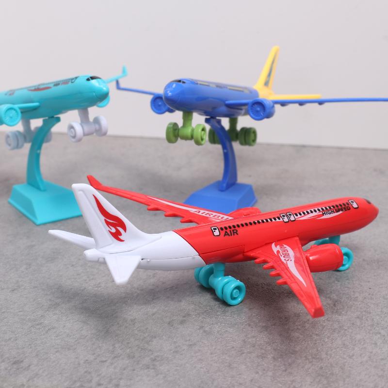 1/3/5Pcs Plastic Aircraft Ornament Diy Assembled Airplane Model Toy Color Random For Kids Children Education Collection Gift