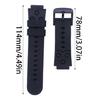 Silicone Watchband 16mm Watch Bracelets Wear Resistant Watch Straps Scratchproof