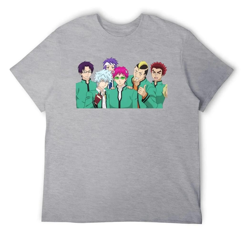 Saiki K Friend Group For Sale T-shirts Graphic Vintage T-shirt Crewneck Sport Humor Graphic Aactivity Competition Eur Size
