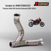 Titanium Alloy Mid-Pipe Exhaust for Monster 950/937 Motorcycles (2021-2024)