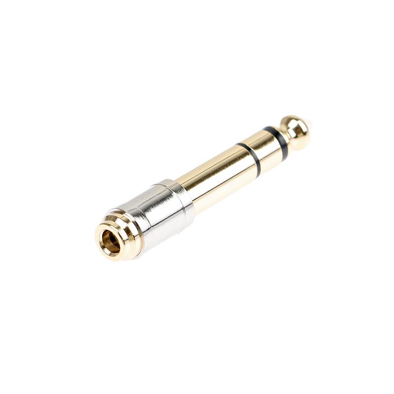 New 6.35mm To 3.5mm Converters 1/4" Male 1/8" Female 6.35 To 3.5 Jack Headphone Audio Adapter Microphone Stereo Plug Adapter
