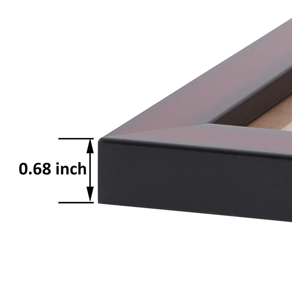 Collage Photo Frames (Set of 6, Wall Hanging),Black, Engineered Wood