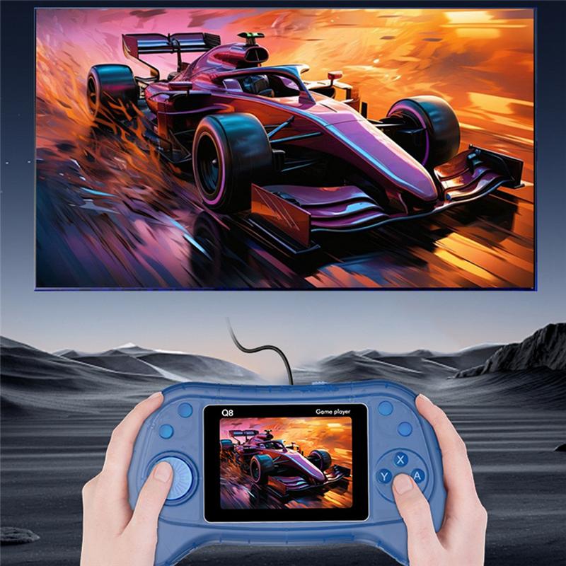 

Q8 Портативная игровая консоль 3,0-дюймовый экран 800 классических игр в 1 Поддержка 2 игроков ТВ-подключение Для детей