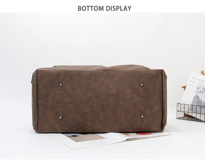 Multifunctional Travel Bag with Independent Shoe Compartment, Dry/Wet Separation, and Shoulder/Messenger Strap