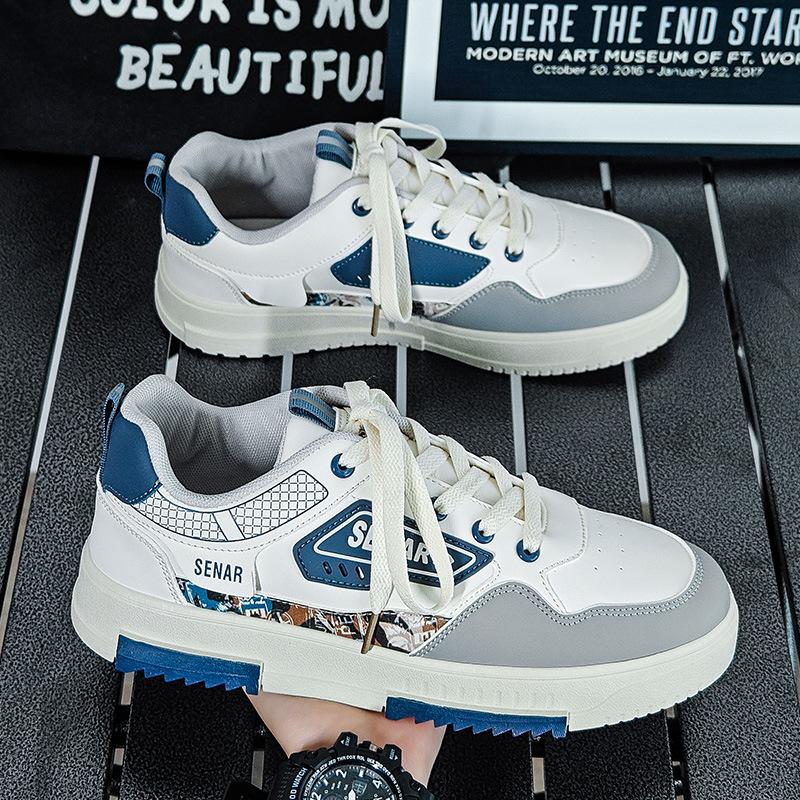 

Men s casual board shoes 2025 spring new breathable heightened platform men s versatile ins trendy shoes skateboard shoes men 39