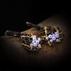 Retro Special-Shaped Baroque Freshwater Pearl Earrings Femininity Versatile Personality Two-Color Stud Earrings Women