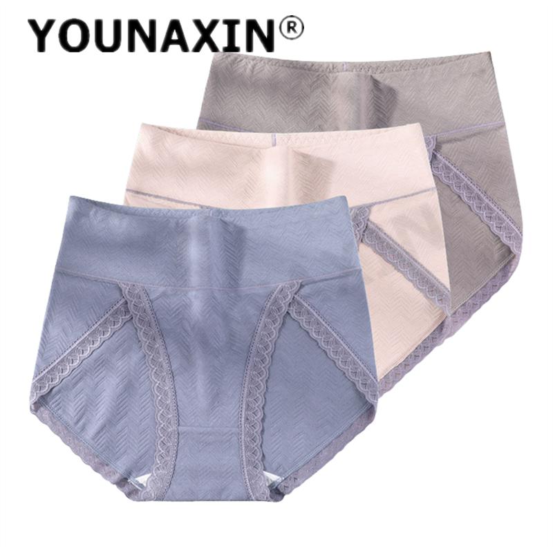 3 Stück Damen Unterwäsche mit hohem Bund Übergröße Slips Dessous Unterhosen Große Slips Bequeme Unterhosen XL 2XL 3XL 4XL 5XL 6XL