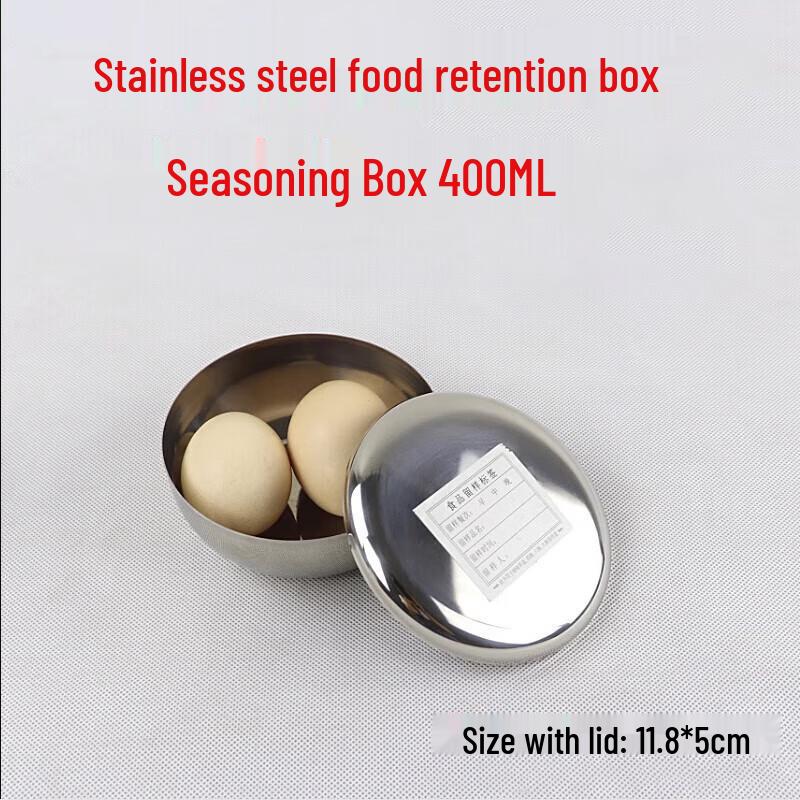 Homeglen Stainless Steel Round Food Storage Box Set