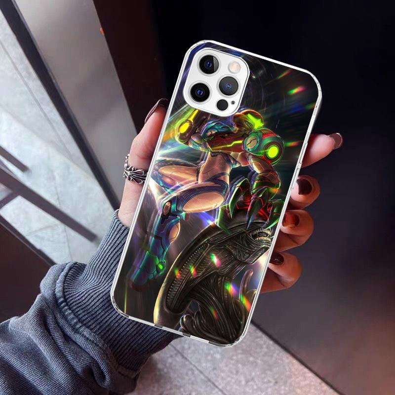 Game M-Metroids Phone Case For iPhone 17 Air 11 13 Mini 14 15 Plus 16 12 Pro Max 16E SE 7 8 Pattern Soft TPU Back Cover  13 12 M