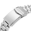 Orient MiLTAT SS221820B060 22mm Endmill Metal Watch Band Bracelet SUS316L Stainless Steel for Mako 2 Ray Brushed Silver V-Clasp