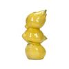 Keramikvase mit Lebendigem Fruchtmotiv - Verspielte Zitronen-Vase, Dekorativ für Zuhause und Küche (Zitrone)